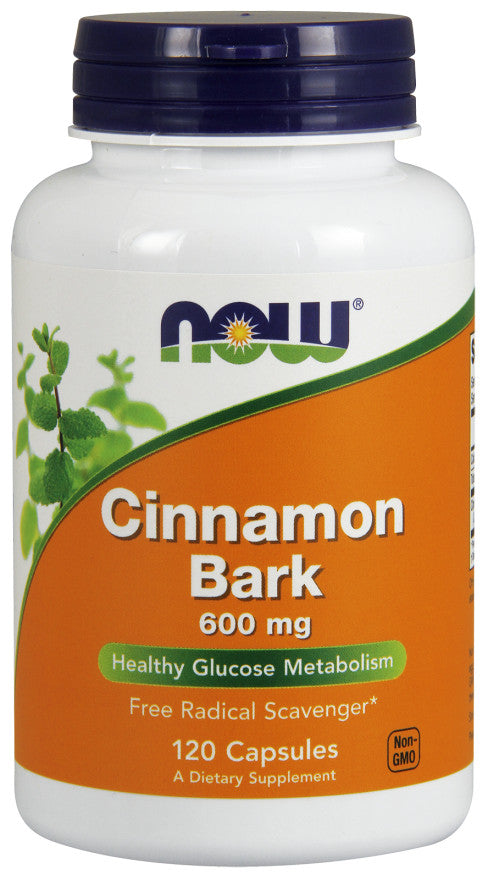 NOW Foods Cinnamon Bark - 600mg - 120 caps