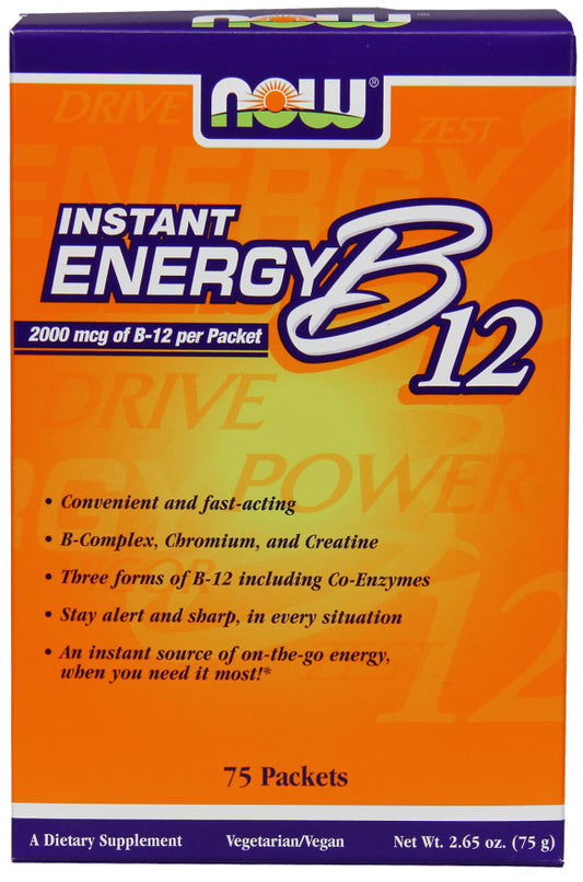 NOW Foods Vitamin B-12 Instant Energy - 75 packets