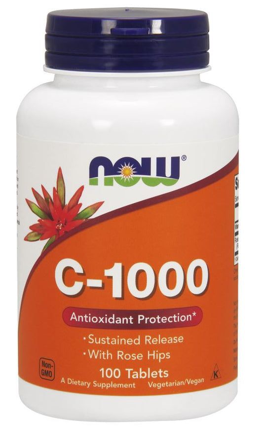 Vitamin C-1000 with Rose Hips - Sustained Release - 100 tabs