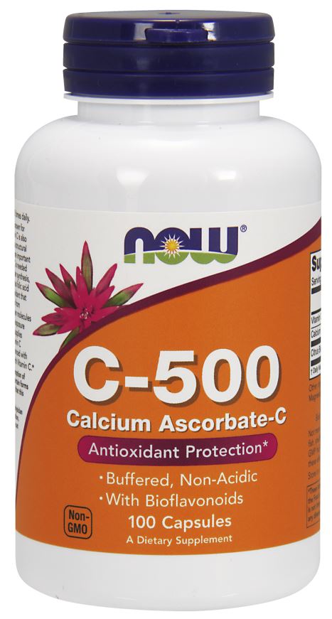 NOW Foods Vitamin C-500 Calcium Ascorbate-C - 100 caps