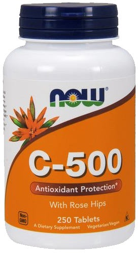 NOW Foods Vitamin C-500 with Rose Hips - 100 tablets