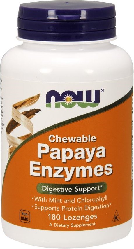 NOW Foods Papaya Enzyme - 180 lozenges