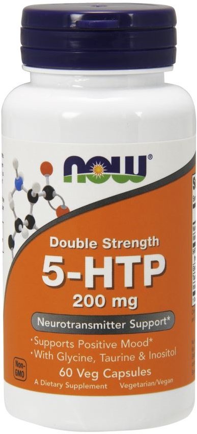 NOW Foods 5-HTP with Glycine Taurine & Inositol - 200mg - 120 vcaps