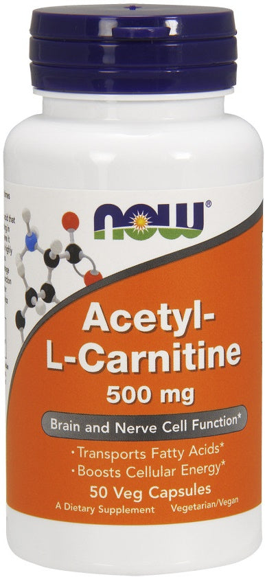 NOW Foods Acetyl-L-Carnitine - 500mg - 100 vcaps