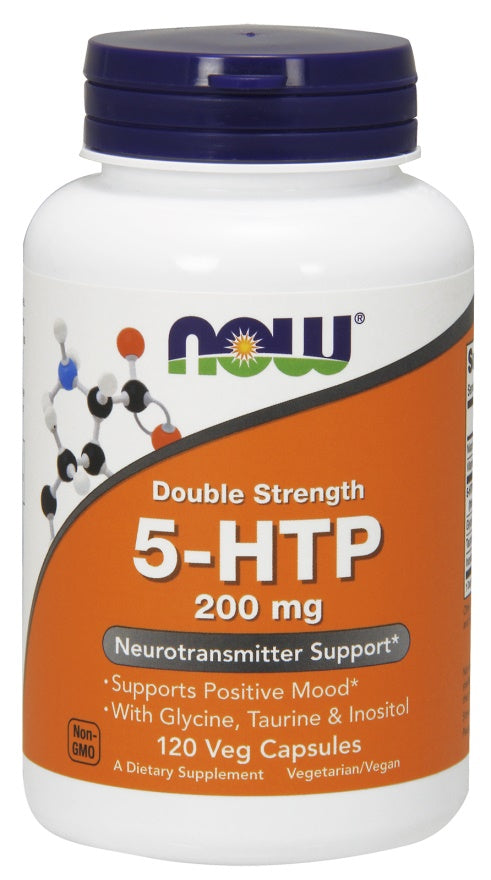 NOW Foods 5-HTP with Glycine Taurine & Inositol - 200mg - 120 vcaps