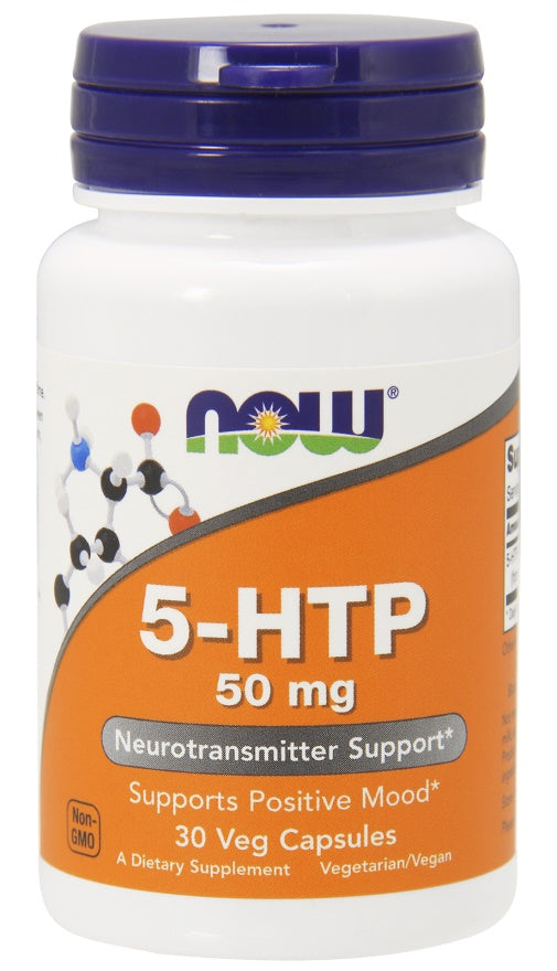 NOW Foods 5-HTP - 50mg - 30 vcaps