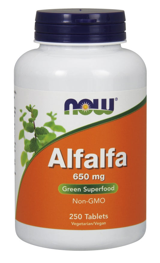 NOW Foods Alfalfa - 650mg - 250 tablets