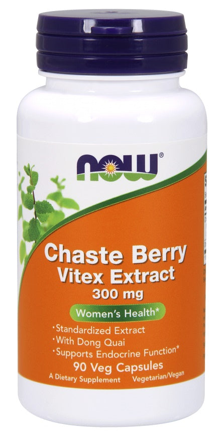 NOW Foods Chaste Berry Vitex Extract - 300mg - 90 vcaps