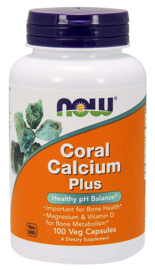 NOW Foods Coral Calcium - 1000mg - 100 vcaps