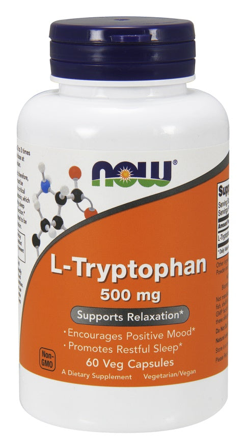 NOW Foods L-Tryptophan - 1000mg Double Strength - 60 tabs