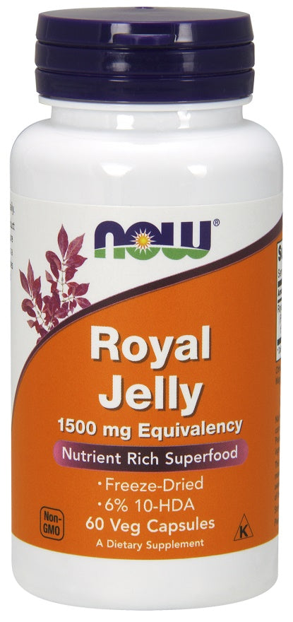 NOW Foods Royal Jelly - 1500mg Equivalency - 60 vcaps