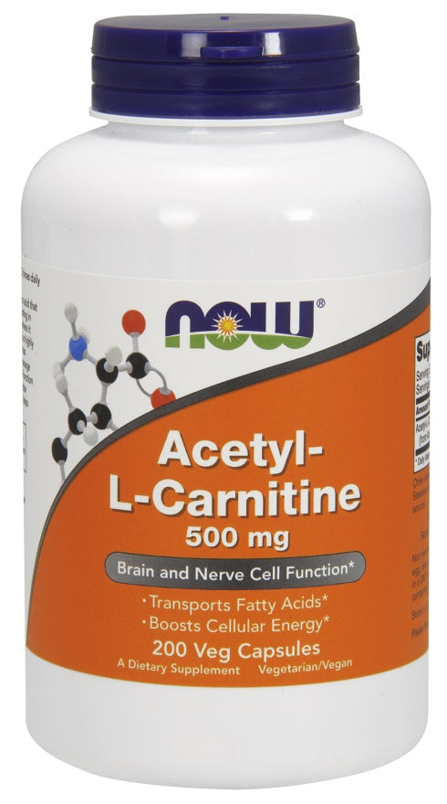 NOW Foods Acetyl-L-Carnitine - 500mg - 100 vcaps