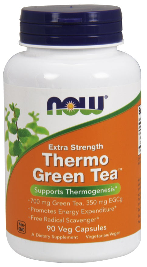 NOW Foods Thermo Green Tea Extra Strength - 90 vcaps