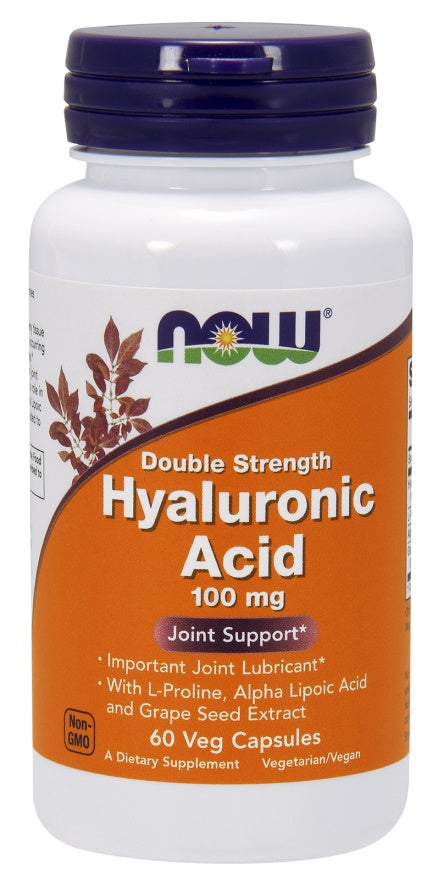 NOW Foods Hyaluronic Acid - 100mg Double Strength - 120 vcaps