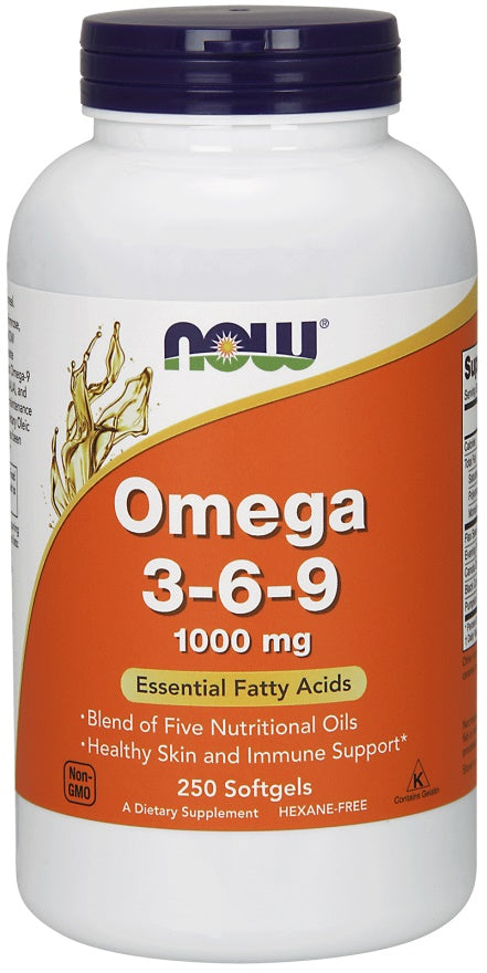 NOW Foods Omega 3-6-9 - 1000mg - 100 softgels