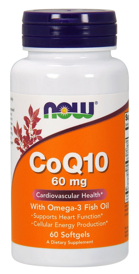 NOW Foods CoQ10 with Omega-3 - 60mg - 120 softgels