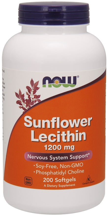 NOW Foods Sunflower Lecithin - 1200mg - 100 softgels