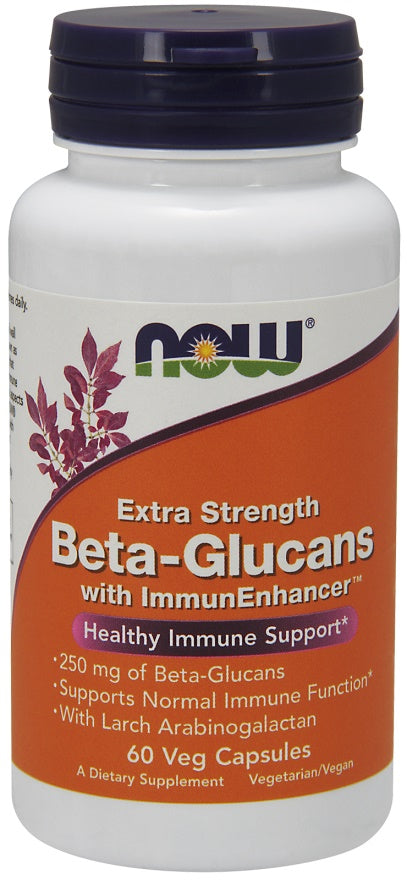 NOW Foods Beta-Glucans with ImmunEnhancer Extra Strength - 60 vcaps