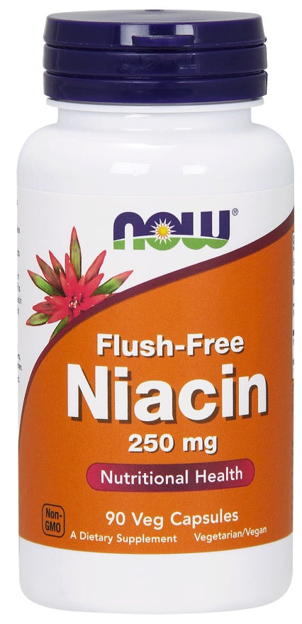 NOW Foods Niacin Flush-Free - 250mg - 180 vcaps