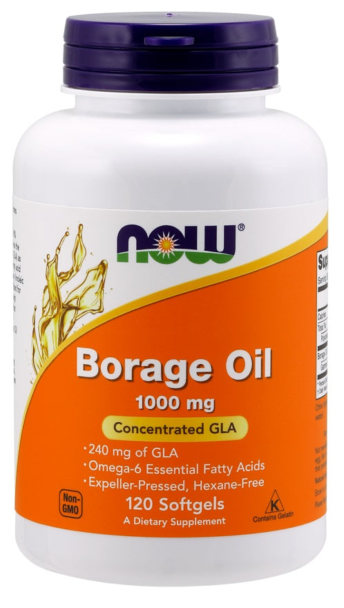 NOW Foods Borage Oil - 1000mg - 120 softgels