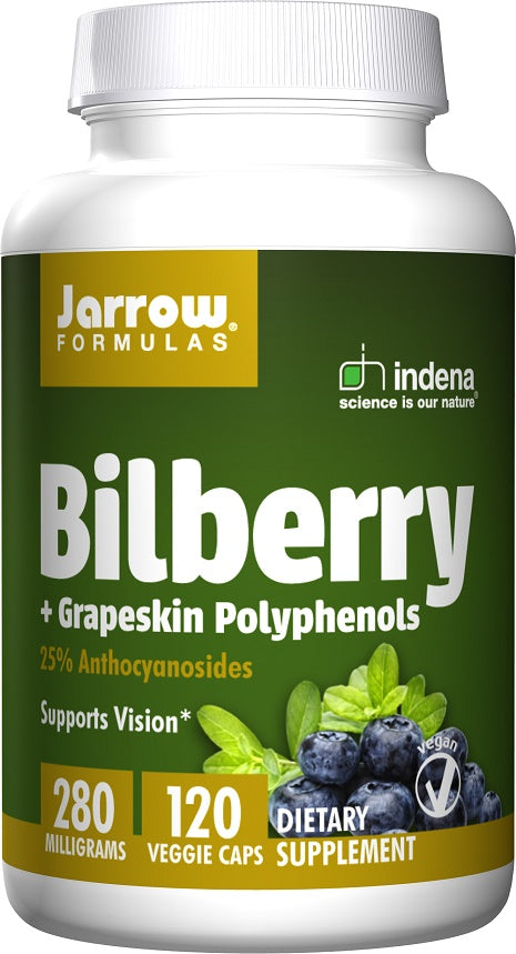 Jarrow Formulas Bilberry + Grapeskin Polyphenols - 120 vcaps