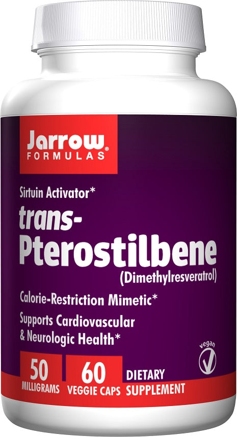Jarrow Formulas trans-Pterostilbene - 50mg - 60 vcaps