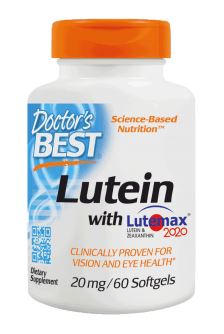 Doctor's Best Lutein with Lutemax - 20mg - 60 softgels