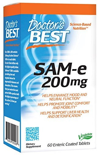 Doctor's Best SAM-e - 200mg - 60 tablets