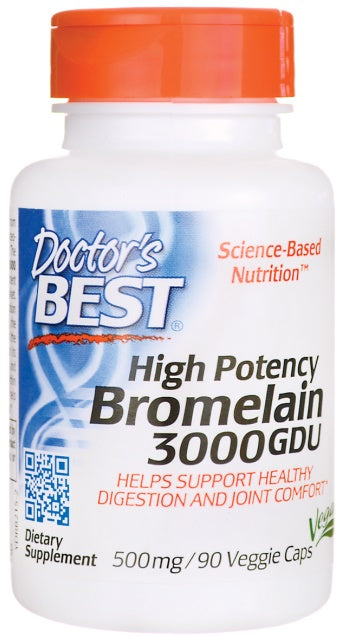 Doctor's Best High Potency Bromelain 3000 GDU - 500mg - 90 vcaps