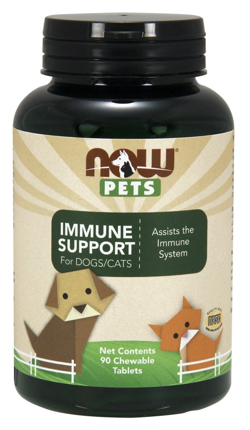 NOW Foods Pets Immune Support - 90 chewable tablets