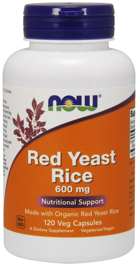 NOW Foods Red Yeast Rice - 600mg - 120 vcaps