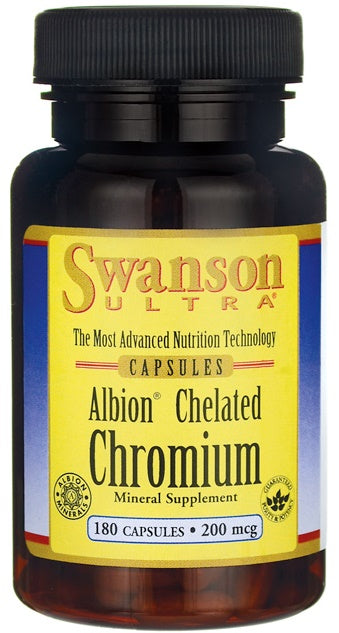 Swanson Albion Chelated Chromium - 200mcg - 180 caps