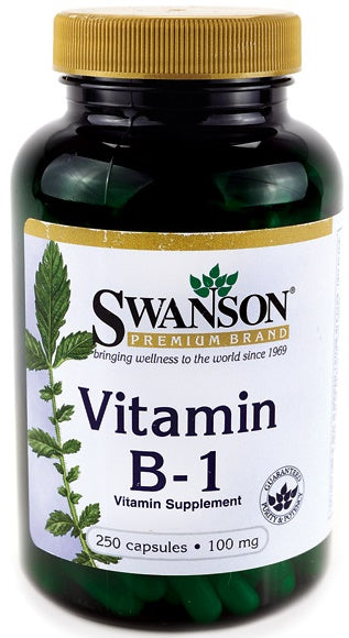 Swanson Vitamin B-1 (Thiamin) - 100mg - 250 caps
