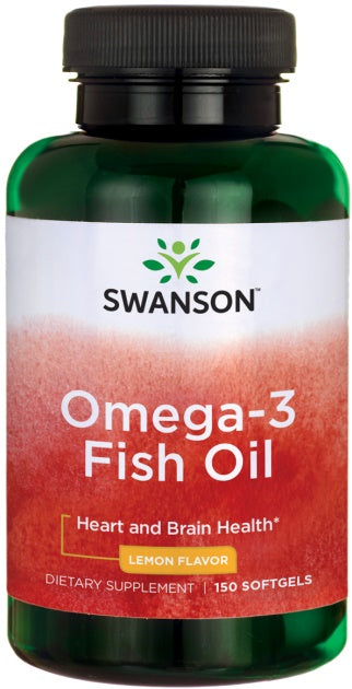 Swanson Omega-3 Fish Oil Lemon - 150 softgels