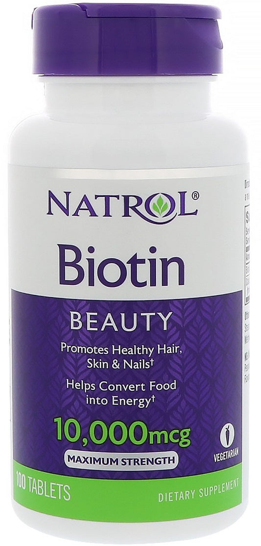 Natrol Biotin - 10000mcg - 100 tabs