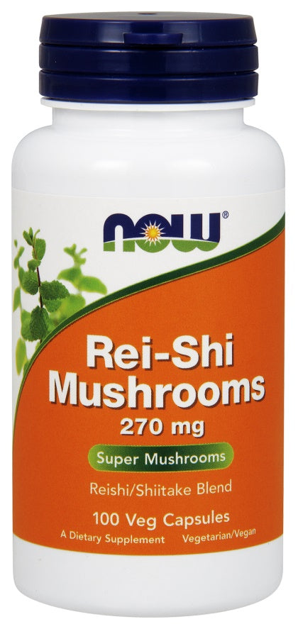 NOW Foods Rei-Shi Mushrooms - 270mg - 100 vcaps