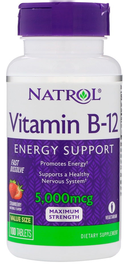 Natrol Vitamin B-12 Fast Dissolve - 5000mcg - 100 tabs