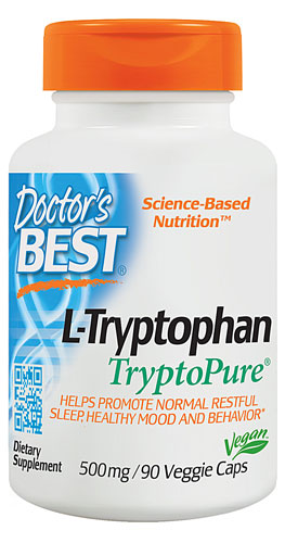 Doctor's Best L-Tryptophan with TryptoPure - 500mg - 90 vcaps
