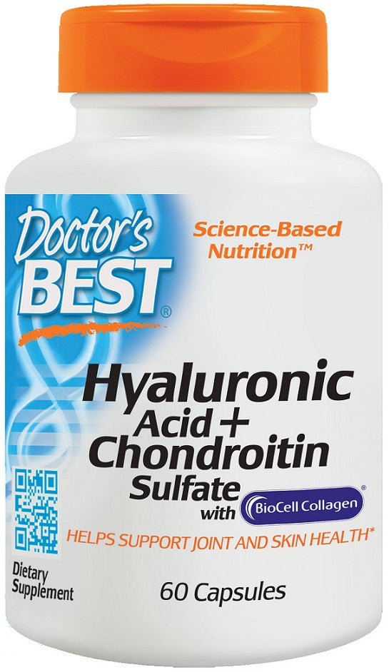 Doctor's Best Hyaluronic Acid + Chondroitin Sulfate with BioCell Collagen - 180 caps