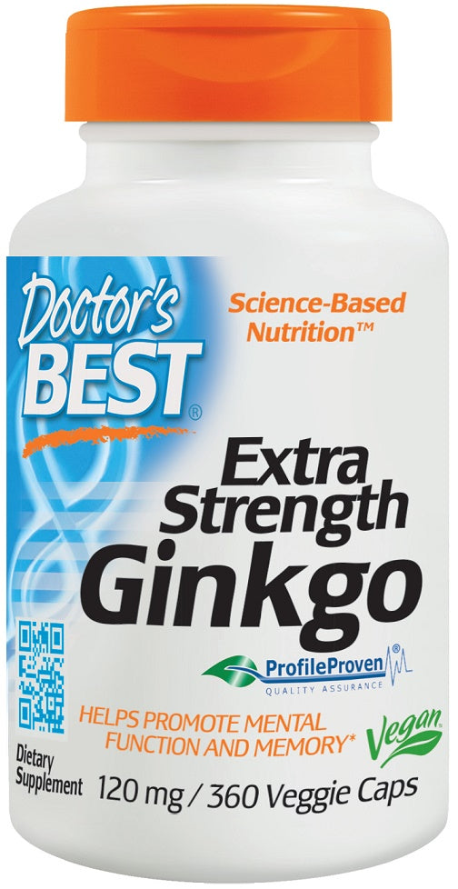 Doctor's Best Extra Strength Ginkgo - 120mg - 120 vcaps