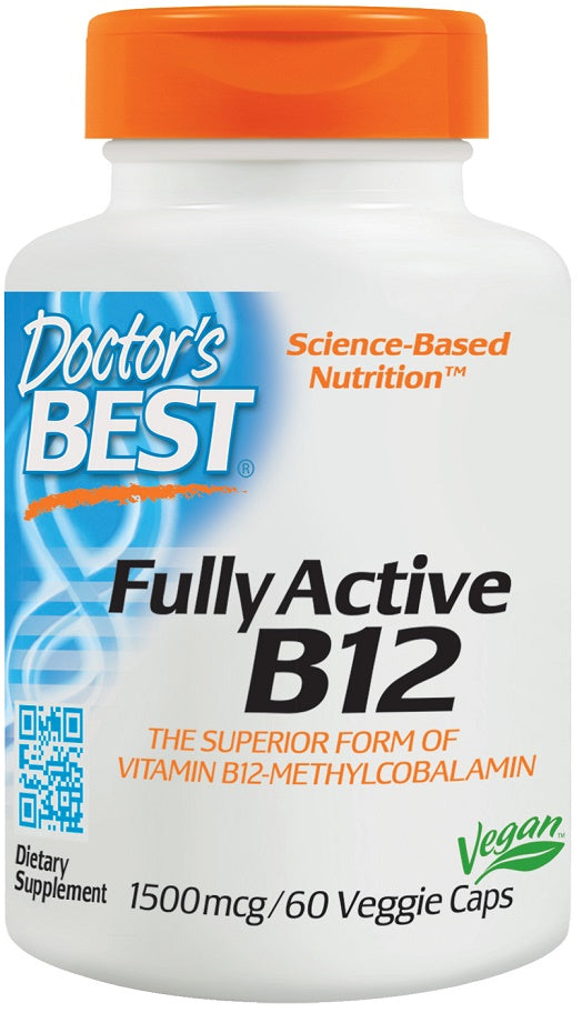 Doctor's Best Fully Active B12 - 1500mcg - 180 vcaps