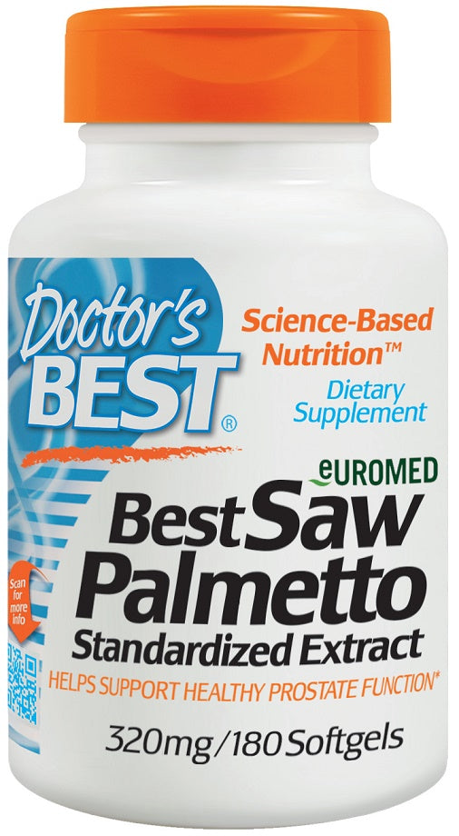 Doctor's Best Saw Palmetto Standardized Extract - 320mg - 180 softgels