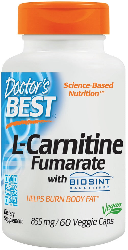 Doctor's Best L-Carnitine Fumarate - 855mg - 180 vcaps