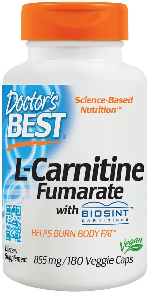 Doctor's Best L-Carnitine Fumarate - 855mg - 180 vcaps