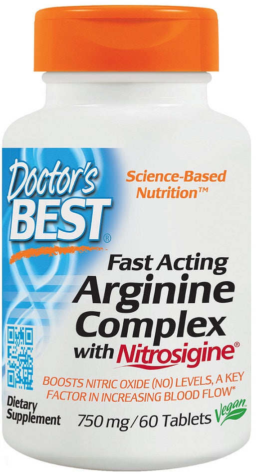 Doctor's Best Fast Acting Arginine Complex with Nitrosigine - 750mg - 60 tablets