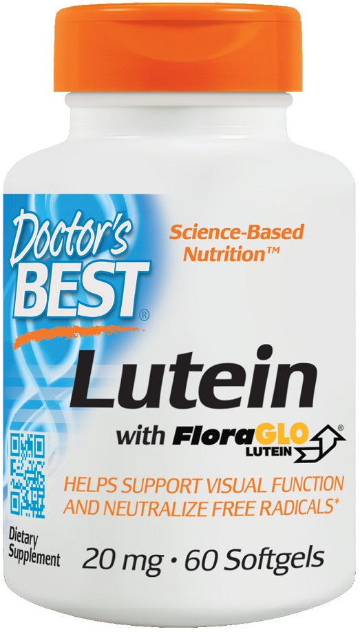 Doctor's Best Lutein with FloraGLO - 20mg - 60 softgels