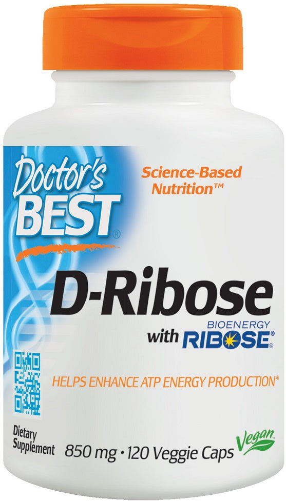 Doctor's Best D-Ribose - 850mg - 120 vcaps