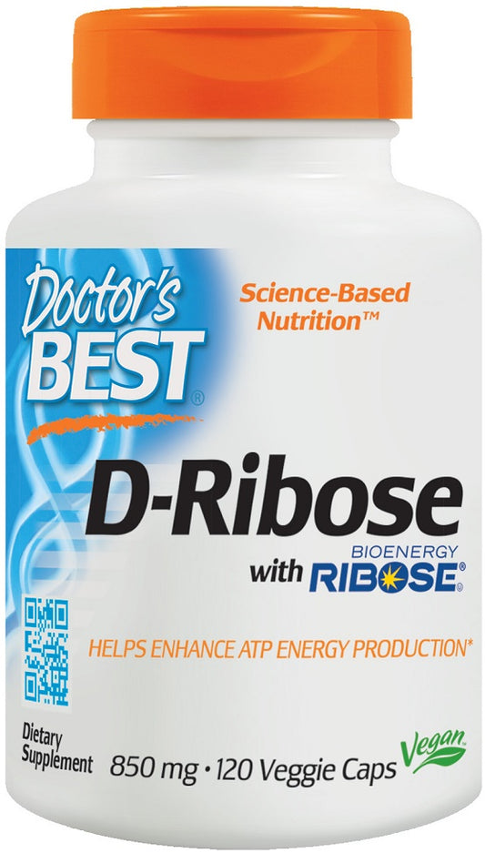 Doctor's Best D-Ribose - 850mg - 120 vcaps