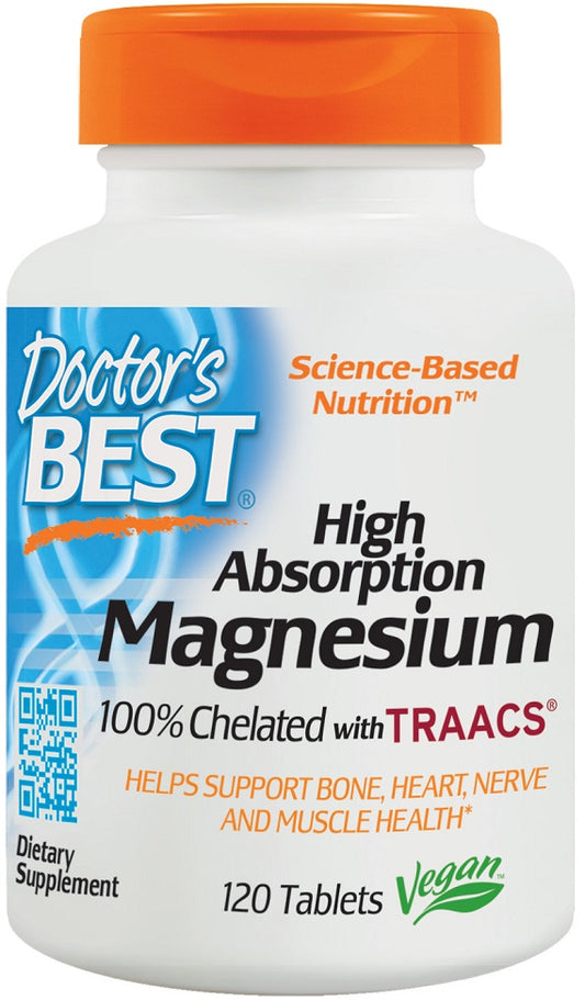 Doctor's Best High Absorption Magnesium - 100mg - 120 tablets