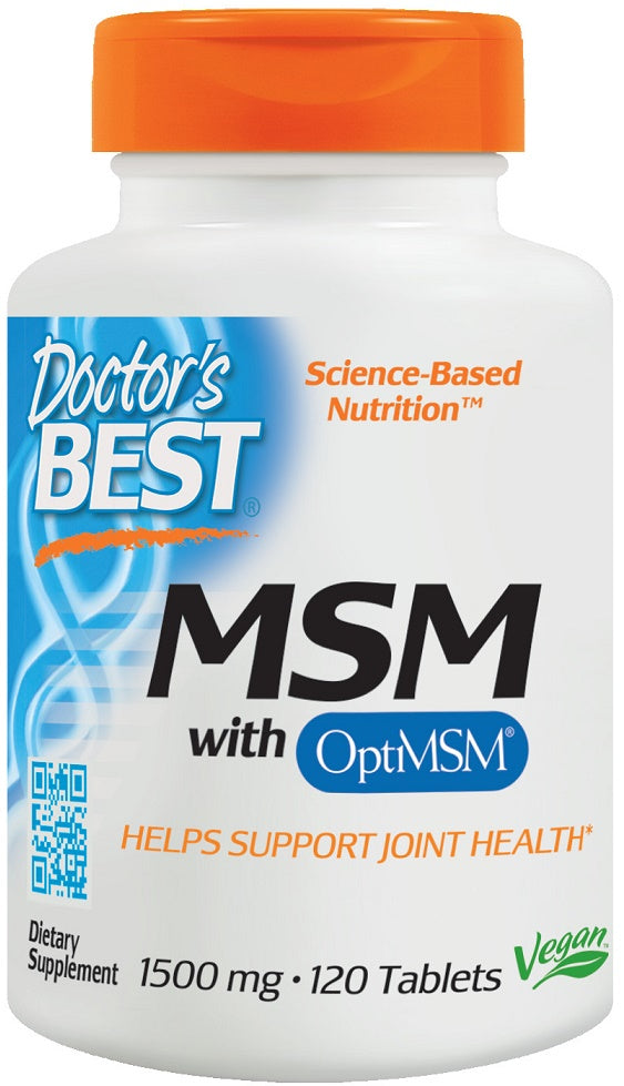 Doctor's Best MSM with OptiMSM Vegan - 1000mg - 180 vcaps